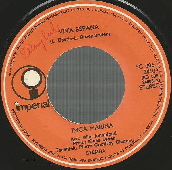 Imca Marina : Viva España (7", Single)
