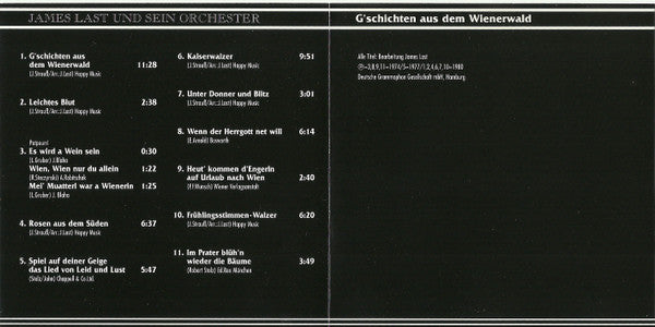James Last : G'schichten Aus Dem Wienerwald  (CD, Comp)