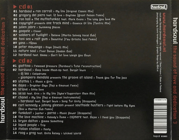 Roog Presents Hardsoul : The Sound Of Love And Dedication 3 (2xCD, Mixed)