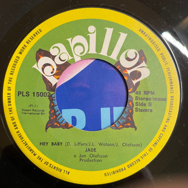 Jade (95) : No Objection (7", Single)