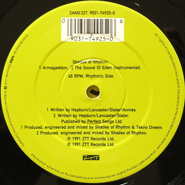 Shades Of Rhythm : The Sound Of Eden (Every Time I See Her) (12")
