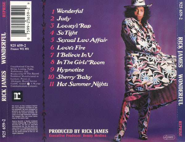 Rick James : Wonderful (CD, Album)