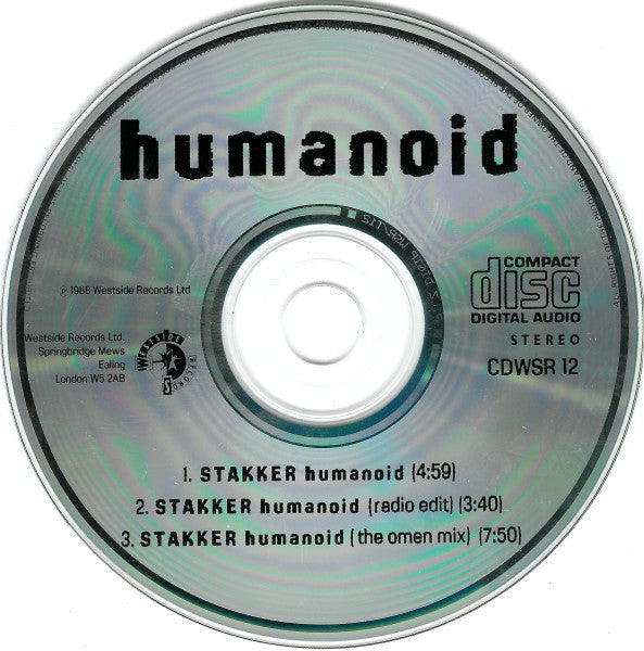 Humanoid : Stakker Humanoid (CD, Single)