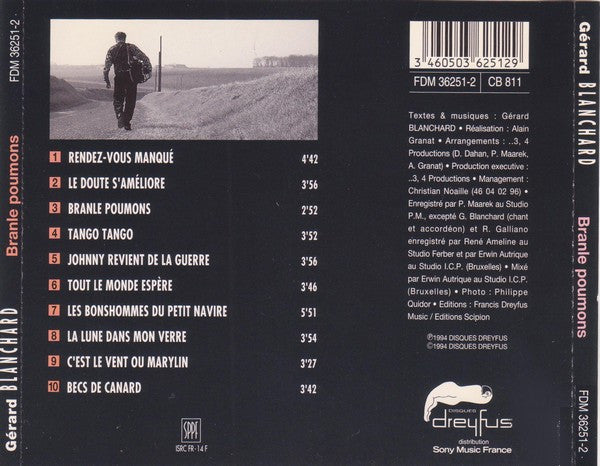 Gérard Blanchard : Branle Poumons (CD, Album)