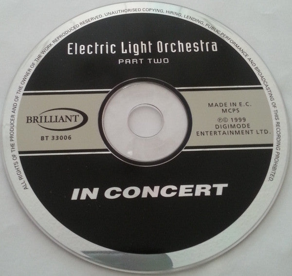 Electric Light Orchestra Part II : In Concert  (CD, Album)