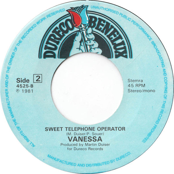 Vanessa (2) : Upside Down (Dizzy Does It Make Me) (7", Single)