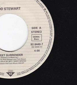 Rod Stewart : Sweet Surrender (7", Single)