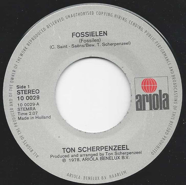 Ton Scherpenzeel : Fossielen (7")