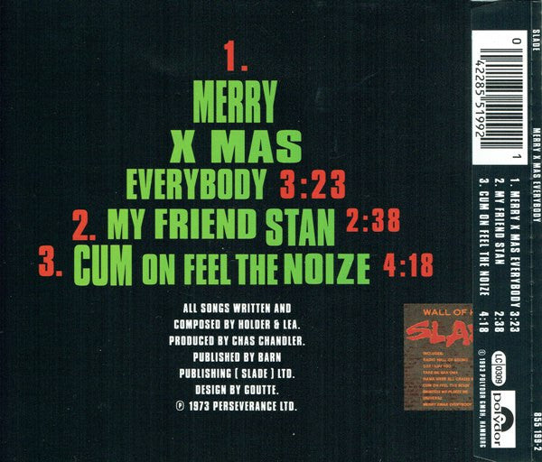 Slade : Merry Xmas Everybody (CD, Single)