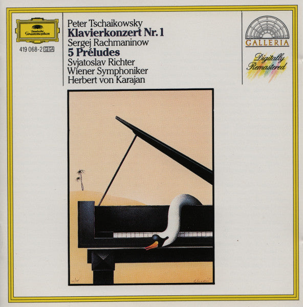 Pyotr Ilyich Tchaikovsky / Sergei Vasilyevich Rachmaninoff - Sviatoslav Richter, Wiener Symphoniker, Herbert von Karajan : Klavierkonzert Nr.1 / 5 Préludes (CD)