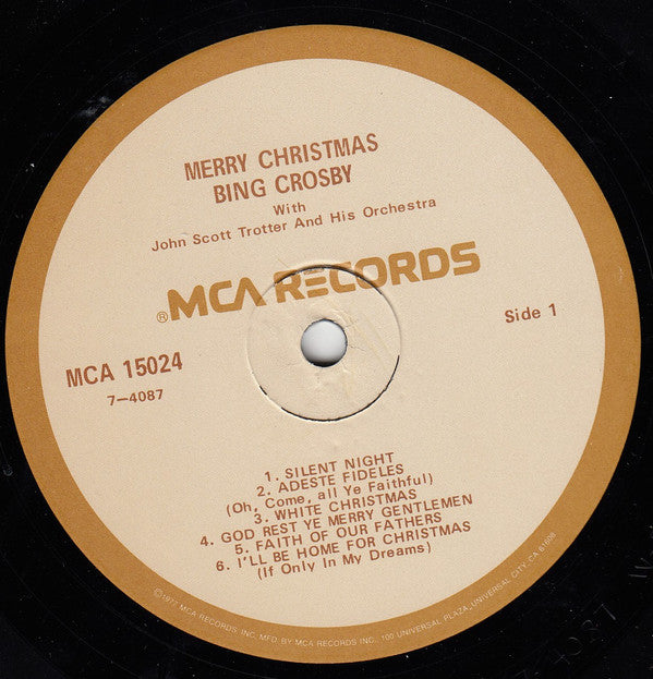 Bing Crosby : Merry Christmas (LP, Album, RE, Tan)