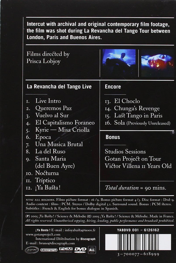 Gotan Project : La Revancha Del Tango Live (DVD-V)