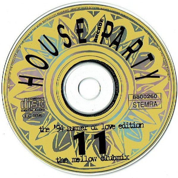 DJ Jean : House Party 11 (The '94 Summer Of Love Edition - The Mellow Clubmix) (CD, Comp, Mixed)