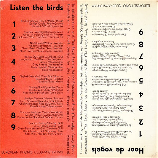 John Kirby (4) : Listen The Birds 7 = Hoor De Vogels 7 (7", EP)