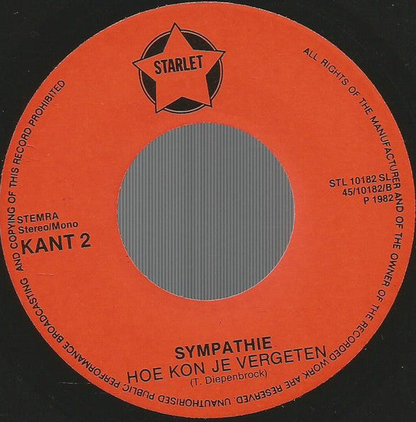 Sympathie (2) : Het Is Zo Fijn Om Muzikant Te Zijn (7", Single)