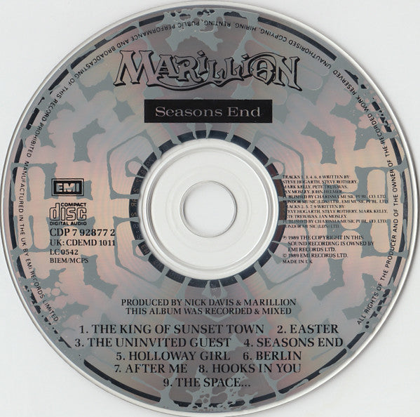Marillion : Seasons End (CD, Album)