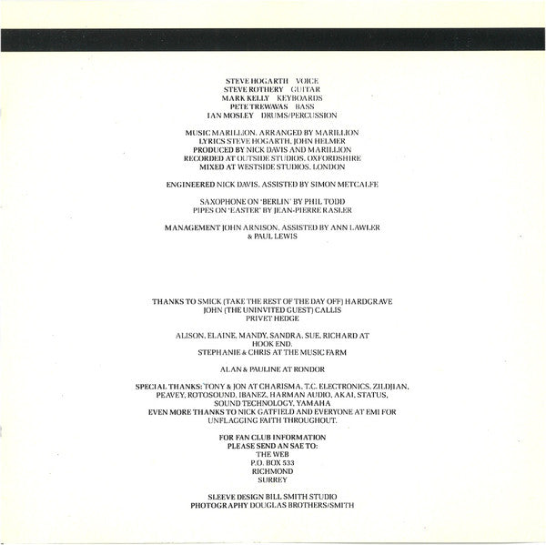 Marillion : Seasons End (CD, Album)