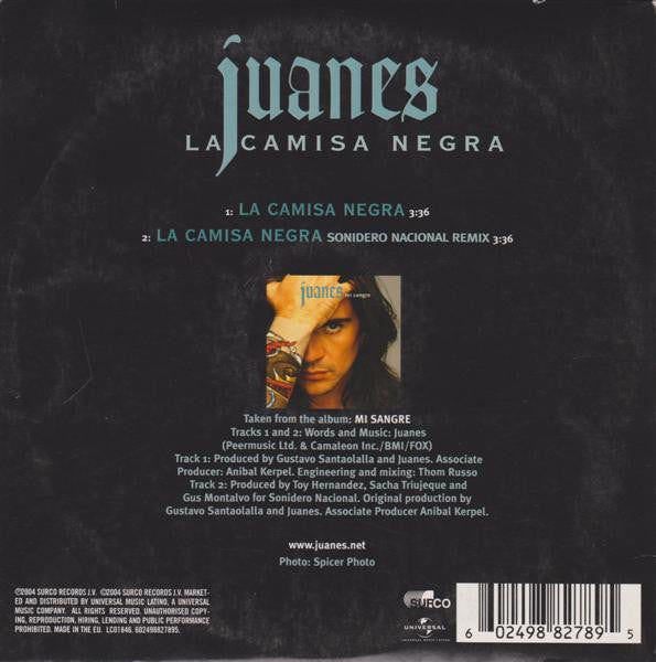 Juanes : La Camisa Negra (CD, Single)