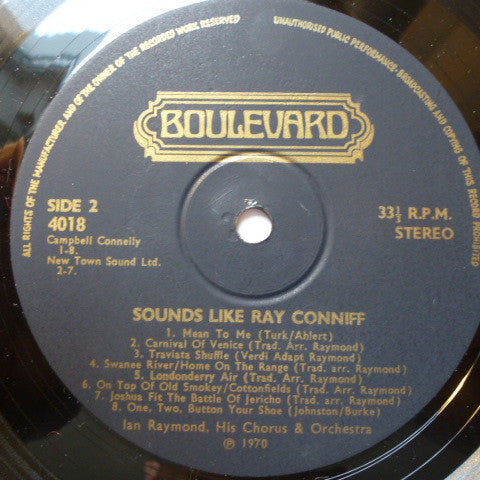 Ian Raymond, His Chorus & Orchestra : Sounds Like Ray Conniff (LP, Album)