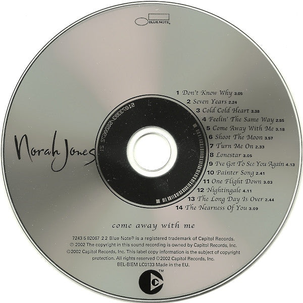 Norah Jones : Come Away With Me (CD, Album, Copy Prot.)
