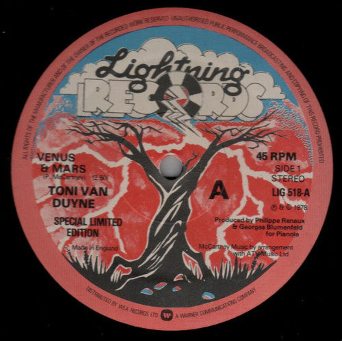 Toni Van Duyne : Venus & Mars (12", Single, Ltd, S/Edition)