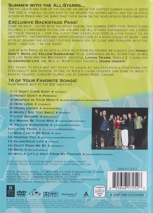 Ringo Starr And His All-Starr Band : Tour 2003 (DVD-V, PAL)