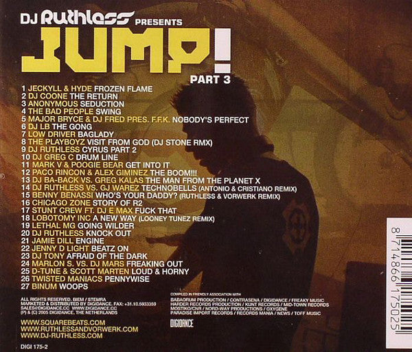 DJ Ruthless : Jump! Part 3 (CD, Mixed)