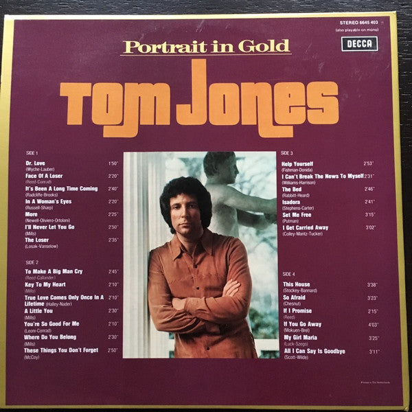 Tom Jones : Portrait In Gold (2xLP, Comp, Gat)
