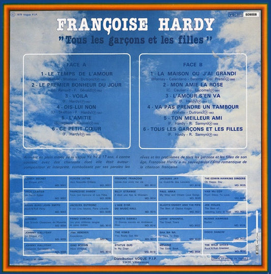 Françoise Hardy : "Tous Les Garçons Et Les Filles" (LP, Comp)