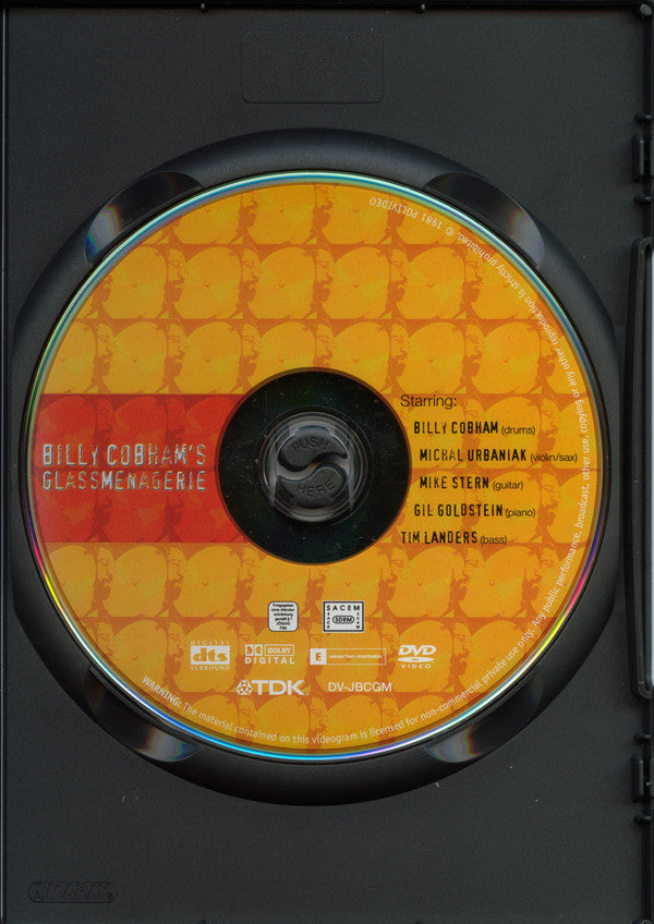 Billy Cobham's Glass Menagerie − Mike Stern / Michał Urbaniak / Gil Goldstein / Tim Landers : Billy Cobham's Glass Menagerie (DVD-V, PAL, dts)