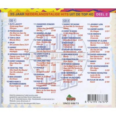Various : 35 Jaar Nederlandstalige Hits Uit De Top 40 - Deel 2 (2xCD, Comp)