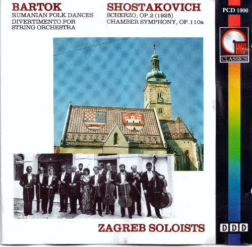 Béla Bartók, Dmitri Shostakovich, Zagrebački Solisti : Music for Strings (CD, Album, Comp, RE)