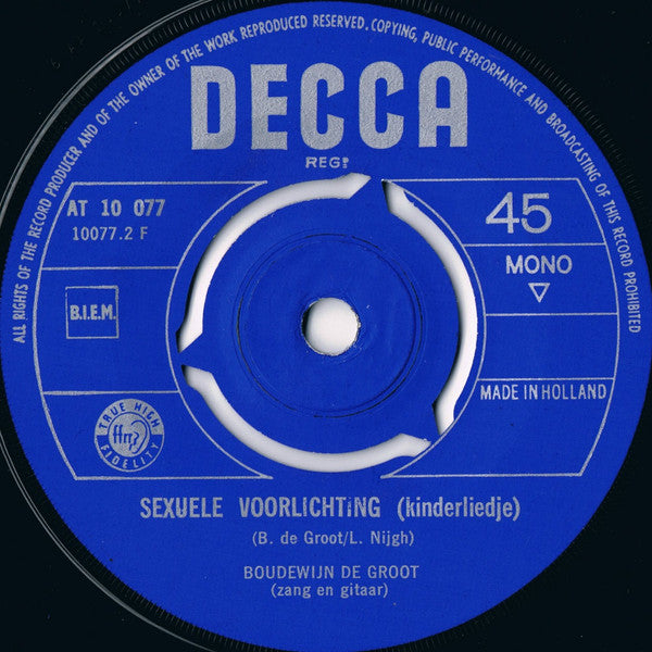 Boudewijn de Groot : Élégie Prénatale (7", Single, Mono)