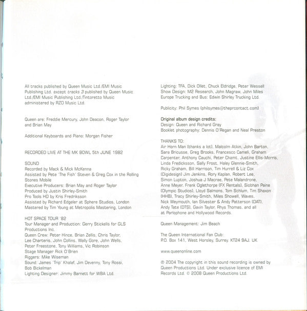 Queen : Queen On Fire (Live At The Bowl) Vol.2 (CD, Album, RE, RM, Dig)