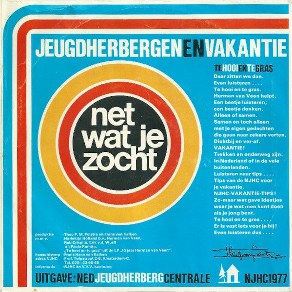 Herman van Veen : Te Hooi En Te Gras (7", Single)