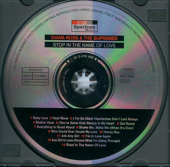 The Supremes : Stop! In The Name Of Love (CD, Comp)
