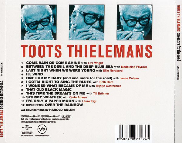Toots Thielemans : One More For The Road (CD, Album)