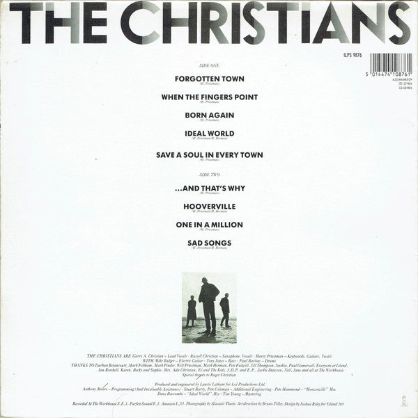 The Christians : The Christians (LP, Album, EMI)