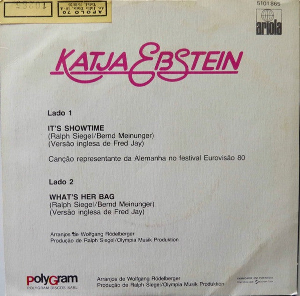 Katja Ebstein : It's Showtime (7", Single)