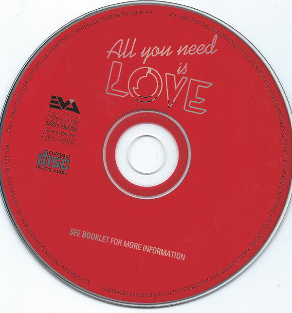 Various : All You Need Is Love (CD, Comp)