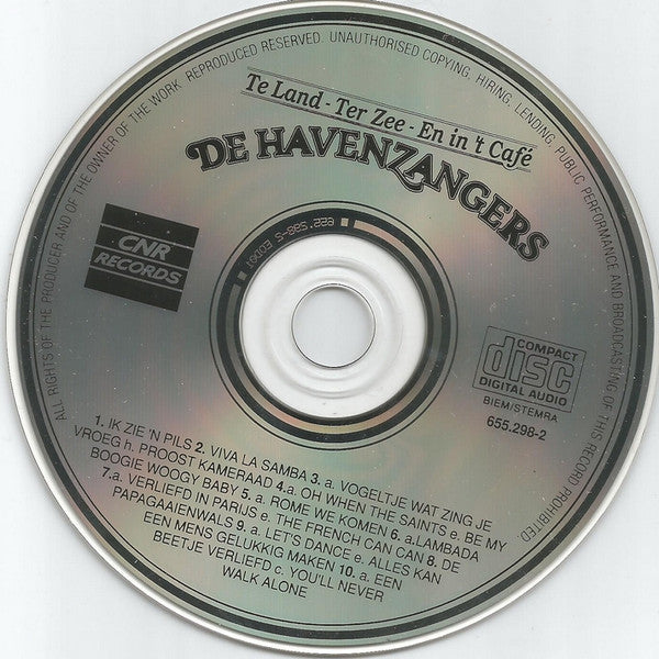 De Havenzangers : Te Land - Ter Zee - En In 'T Cafe (CD, Album)