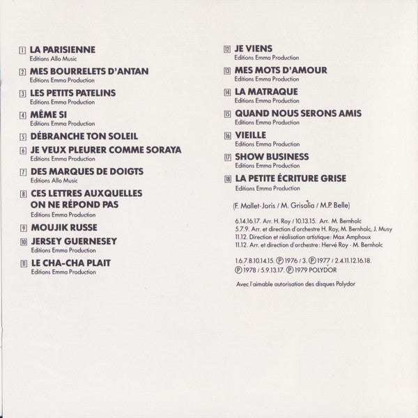 Marie-Paule Belle : Marie-Paule Belle (CD, Comp, RE, RP)