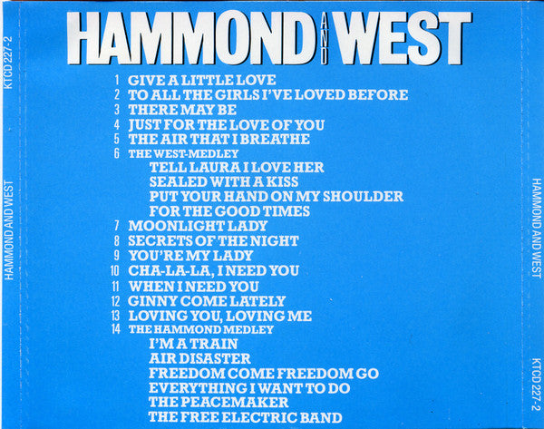 Albert Hammond And Albert West : Hammond And West (CD, Album)