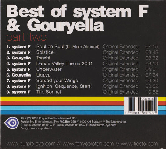 System F & Gouryella : Best Of System F & Gouryella (Part Two) (CD, Comp, RM)