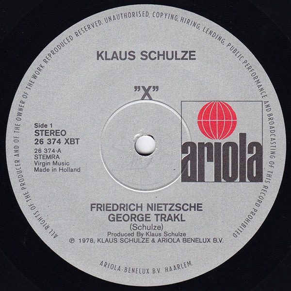 Klaus Schulze : X (2xLP, Album)