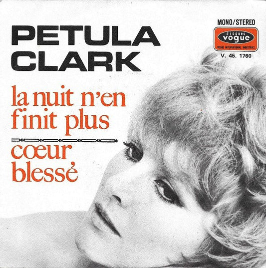 Petula Clark : La Nuit N'en Finit Plus (7", Single)