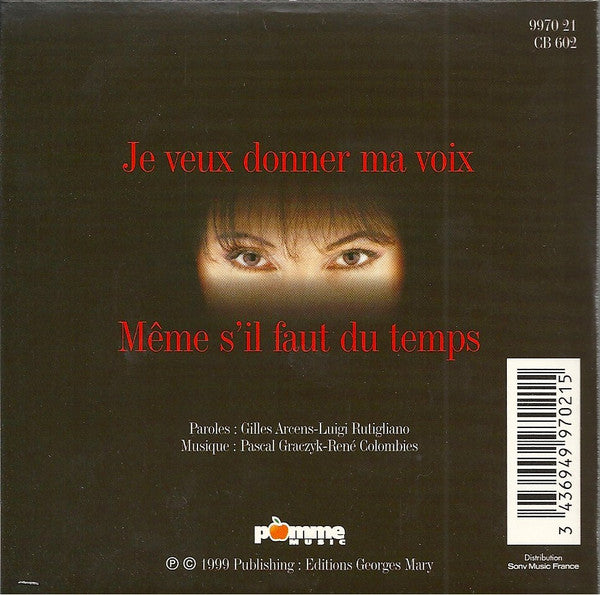 Nayah : Je Veux Donner Ma Voix (CD, Single)