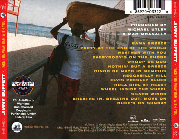 Jimmy Buffett : Take The Weather With You (CD, Album)