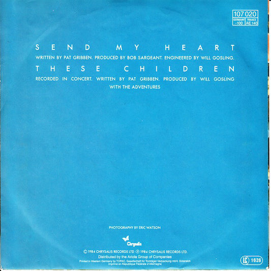The Adventures : Send My Heart (7", Single)