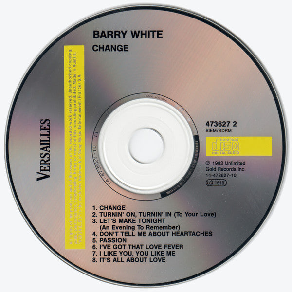 Barry White : Change (CD, Album, RE)